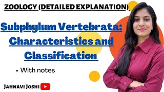 Characteristics and Classification of subphylum Vertebrata Notes Bsc 2nd year Zoology [upl. by Gregor856]