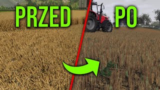 ULEPSZONE ŚCIERNISKA w FS22🤩  Jak zmienić tekstury dodawać chwasty do upraw🌾 fs22 tutorial [upl. by Alyag]