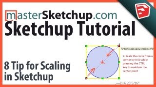 8 Tips for Scaling in Sketchup [upl. by Ahsinek972]