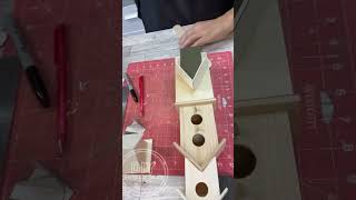 DIY decorative birdhouse glowup craftideas christmascrafts dollartreediy [upl. by Kreg]