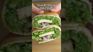 Broccoli  Spinach  Tofu  Wrap recipe food [upl. by Yadrahs464]