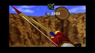 Zelda Ocarina of Time  Horseback Archery 2000 Points [upl. by Enttirb]