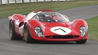 Ferrari 70th Anniversary Special at Goodwood  333SP F40 LM 250 GTO 330 P4 F1 V12 amp More [upl. by Trebmer]