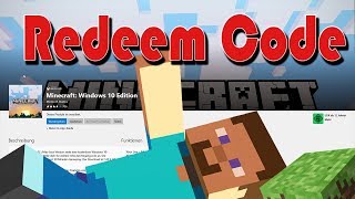 Minecraft Windows 10 Edition Redeem Code bekommen und einlösen Tutorial [upl. by Ellered687]