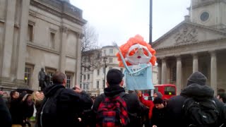 Thatcher Death Party Trafalgar Square [upl. by Kienan]