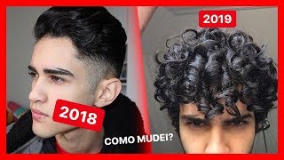 TRANSIÇÃO CAPILAR de CABELO CACHEADO MASCULINO  liso ao enrolado  COM FOTOS [upl. by Nywroc]