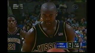 2002 NCAA Tournament Sweet Sixteen Missouri vs UCLA Part 2 [upl. by Ettedo]