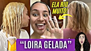 GRAVE COM CABELO DERRETENDO ELA INSISTE EM GLOBAL E QUEBRA TUDO DEU RISADA [upl. by Cowie]