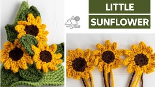 CROCHET Mini Sunflower Quick Crochet Fall Pattern by Winding Road Crochet [upl. by Qifahs374]