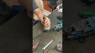 Makita 9557 Angle grinder repair  power tools repair makita repair shortsvideo [upl. by Princess]