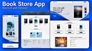 🔥Complete Responsive Online Book Store website using ReactJS and Tailwind CSS  Build and Deploy [upl. by Lyram]