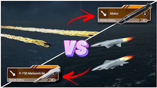 MAKONew Battlepass Missile Vs P750 METEORITM Old Battlepass Missile modernwarships [upl. by Afra312]