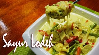 Sayur Lodeh Untuk Hari Raya  Kuah Lontong  Kuah Lodeh [upl. by Llennhoj]