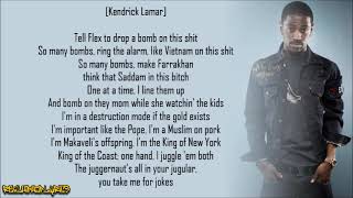 Big Sean  Control ft Kendrick Lamar amp Jay Electronica Lyrics [upl. by Enileoj]