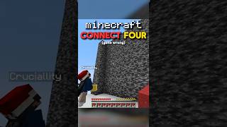 Connect Four gone wrong minecraft minecraftshorts [upl. by Humberto]