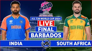 ICC T20 World Cup 2024 Live India vs South Africa Final Live  IND vs SA Live Scores amp Commentary [upl. by Estus137]