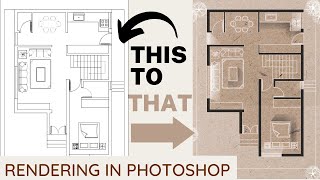 How to do monochrome rendering in photoshop in detail [upl. by Ninehc31]