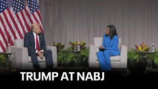 FULL VIDEO Trump answers questions at Black journalists convention NABJ in Chicago  KTVU [upl. by Januarius]