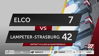 LampeterStrasburg stays unblemished with playoff win over ELCO [upl. by Carrol]