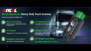 ANCEL HD120 Bluetooth Heavy Duty Truck Scanner [upl. by Anelagna]