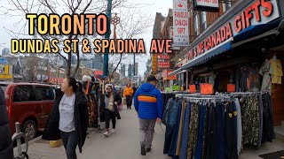 Toronto Downtown walking Tour On Spadina Ave amp Dundas St Canada 🇨🇦 [upl. by Larrej]