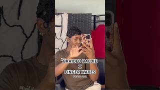 BRAIDED BALDIE x FINGER WAVES ON NATURAL HAIR [upl. by Tehr787]