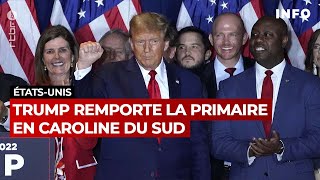 Présidentielle américaine  Trump inflige une défaite à Haley en Caroline du Sud  RTBF Info [upl. by Minetta]