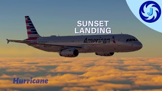 XPlane 12  American Airlines A321 Sunset Landing at Pheonix [upl. by Gemperle944]