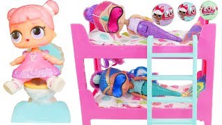 LOL Surprise Dolls  Lil Sisters Mermaids Sleepover [upl. by Trudnak]