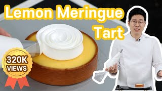 The Best Lemon Meringue Tart recipe  Incredible piping technique [upl. by Atem]