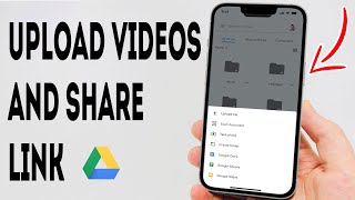 How To Upload Videos On Google Drive And Share Link In Mobile  Full Guide [upl. by Colline55]