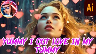 Pop Song Ai Music Video Yummy I Got Love In My Tummy popsongs yummy [upl. by Aieki]