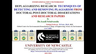 Deplagiarizing Research Techniques of Detecting and Removing Plagiarism from Doctoral or Post Doctor [upl. by Noizneb]