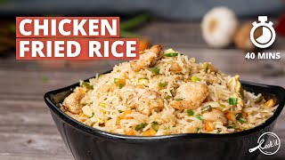 Chicken Fried Rice Recipe  Restaurant Style Chicken Fried Rice  Indo Chinese Recipes  Cookd [upl. by Iaria]