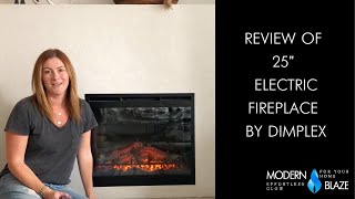 Review of Dimplex DFR2551L 25quot Electric Fireplace [upl. by Nomelihp247]