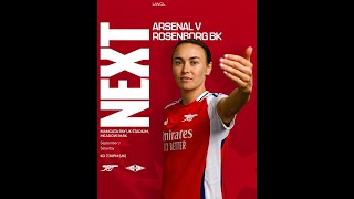 Arsenal Women vs Rosenborg BK UEFA Womens Champions League qualifier [upl. by Telocin16]