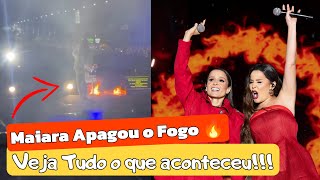 Maiara Apaga Incêndio no Palco Durante o Show [upl. by Fortunio452]