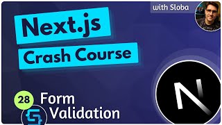 Form Validation  Nextjs 14 Course Tutorial 28 [upl. by Tepper86]