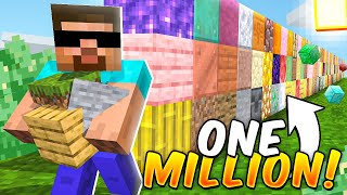 MINECRAFT BUT I PLACE 1000000 BLOCKS [upl. by Marka]