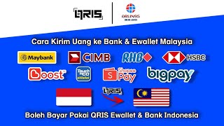 Cara Kirim Uang ke Bank amp eWallet Malaysia Mengunakan QRIS Bank amp eWallet Indonesia  2024 [upl. by Kennett]