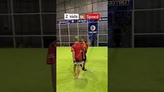 5 Kids vs Pitching Machine Jumping Over Rising Speed Balls – Who Gets Out ⚽🚀🏃‍♂️ [upl. by Ahsekam]