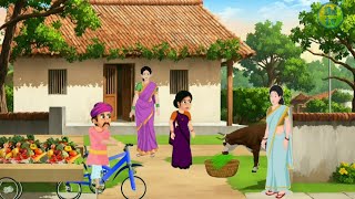 Ek gaon ki kahani  cartoon story Hindi Kahaniya  Moral Stories hindi moral cartoons [upl. by Layla146]