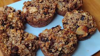 Best Vegan Homemade Apple  Oatmeal Cups [upl. by Clementina]