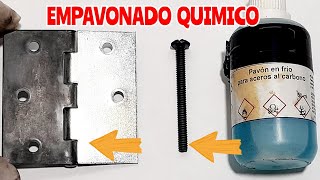 EMPAVONADO en frio Quimico como empavonar pruebas y resultados [upl. by Yespmed961]