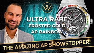 Unveiling the MYTHICAL Frosted AP Royal Oak Rainbow Openworked  15412BC  Official Watches [upl. by Aleacim]