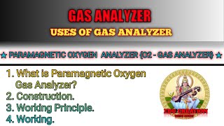 Gas AnalyzerParamagnetic Oxygen AnalyserO2Gas AnalyserWorking Of Paramagnetic Oxygen Analyzer [upl. by Enayd]