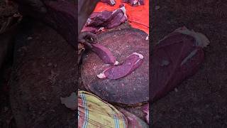 Wonderful giant buffalo meat cutting  Smooth meat cutting skill [upl. by Warring]