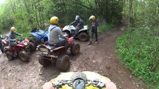 Ardennen Quadrijden helmetcam  blubber rondje [upl. by Carena]