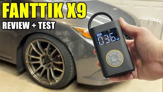 Review amp Test of Fanttik X9 Pro Tire Inflator [upl. by Eng457]