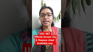 Official Answer Key amp Response sheet Available now  UGC NET Aug 2024 [upl. by Dranreb]